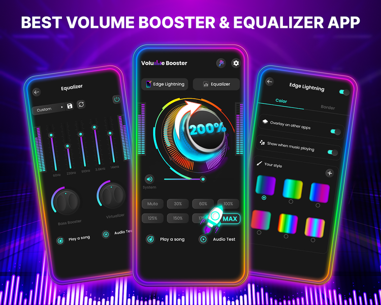 Volume Booster - Equalizer App - عکس برنامه موبایلی اندروید