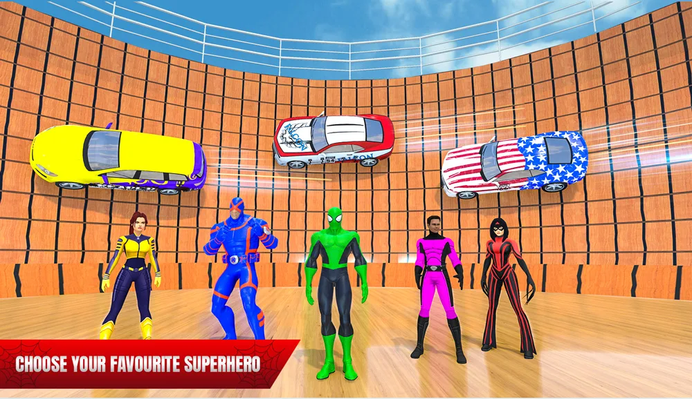 Superhero Well of Death Stunts - عکس بازی موبایلی اندروید