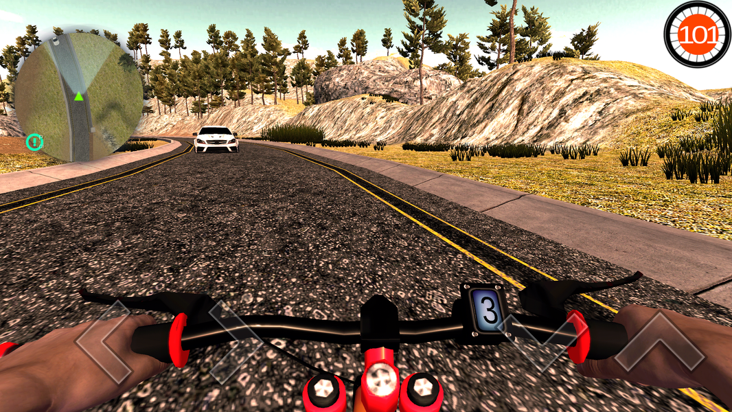 MTB Lake Hill Bike Rider - Gameplay image of android game
