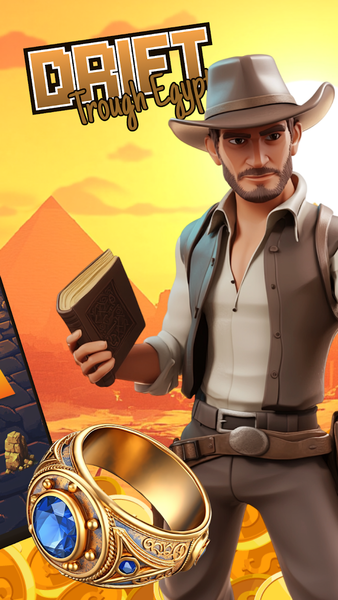 Drift Trough Egypt - Gameplay image of android game