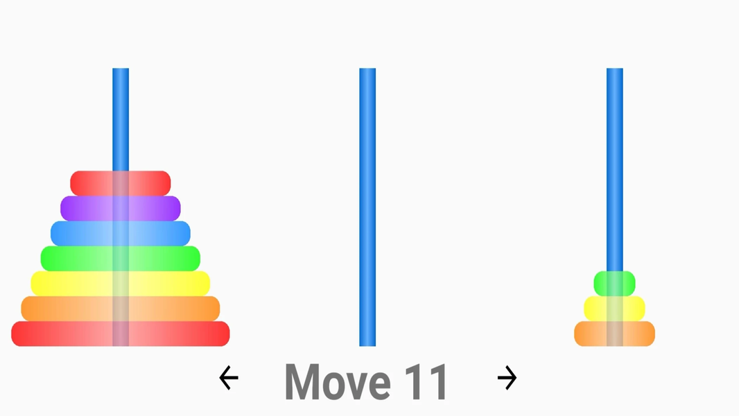 Tower of Hanoi - عکس برنامه موبایلی اندروید