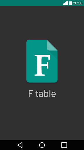 F table - Image screenshot of android app