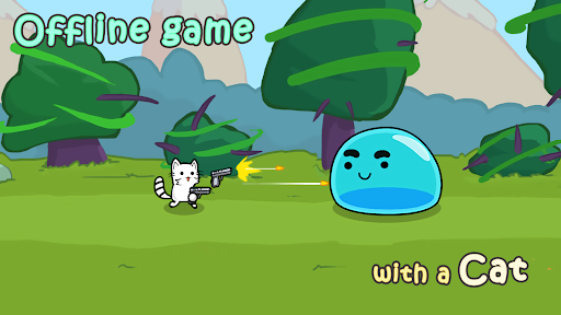 Cat shoot war: offline games - Gameplay image of android game