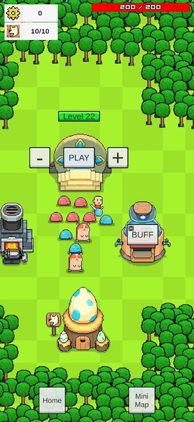 Pixel Pet teams: offline games - Gameplay image of android game