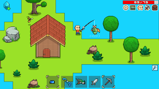 Whatcraft pixel games offline - Gameplay image of android game