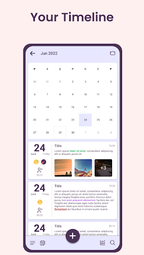 Daynote | Diary with Lock - عکس برنامه موبایلی اندروید