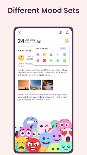 Daynote | Diary with Lock - عکس برنامه موبایلی اندروید