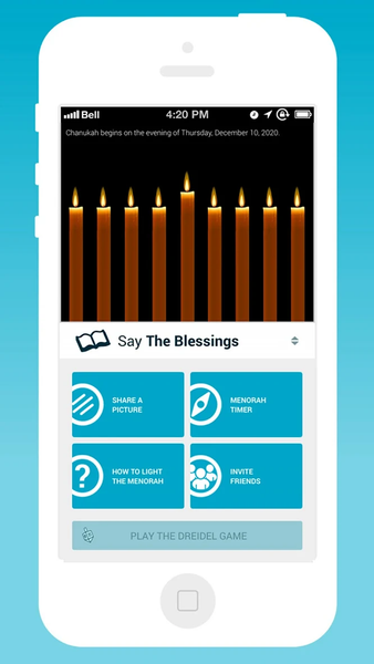 Chanukah Guide App - Image screenshot of android app