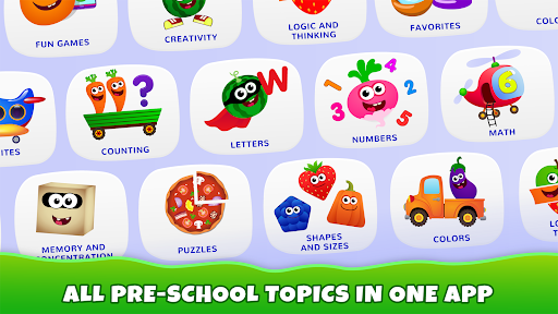 Funny Food Kids Learning Games - Image screenshot of android app