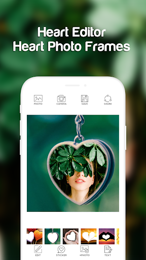 Heart Photo Frames - عکس برنامه موبایلی اندروید