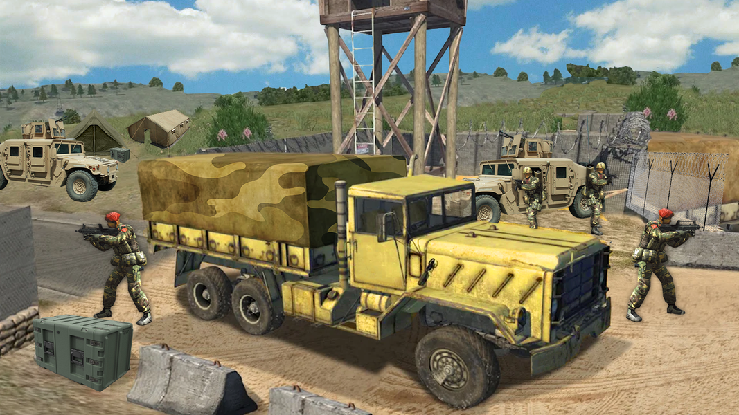 Truck Wala Game - Army Games - Gameplay image of android game