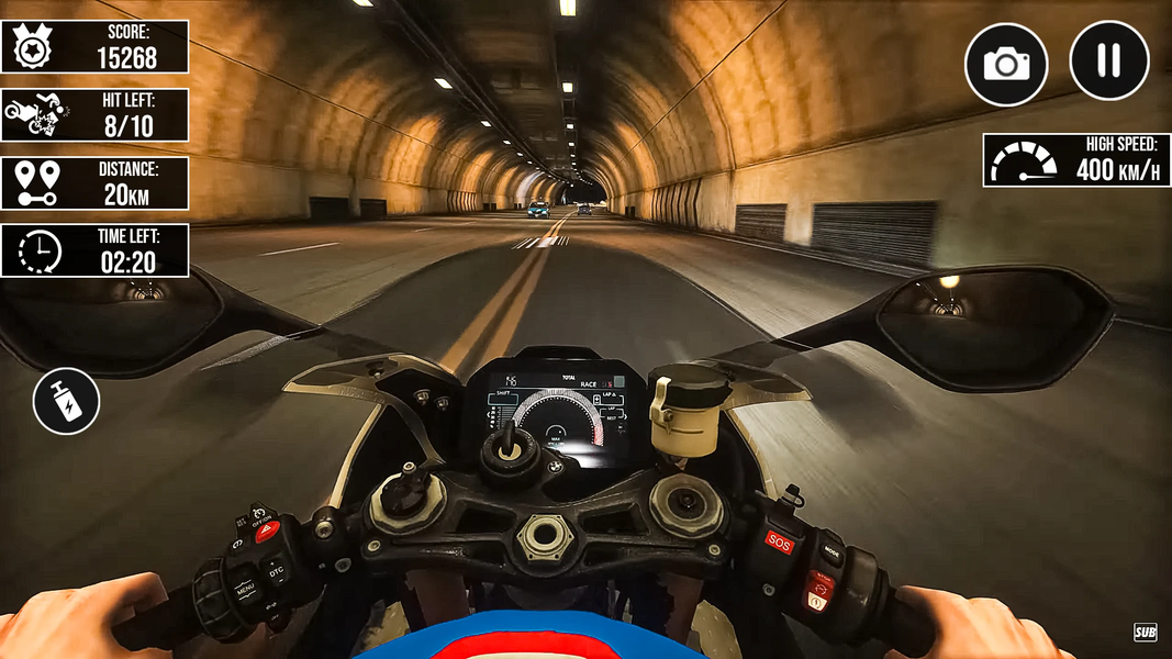 Bike Racing Motor Bike Tour 3D - Gameplay image of android game