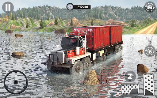 Offroad Mud Truck Driving Game - Gameplay image of android game