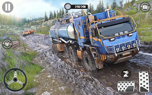 Offroad Mud Truck Driving Game - Gameplay image of android game