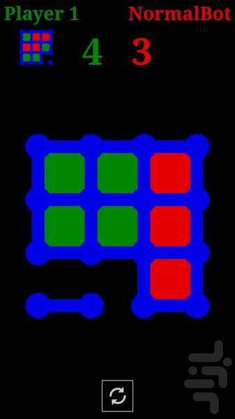 نقطه #خط - Gameplay image of android game