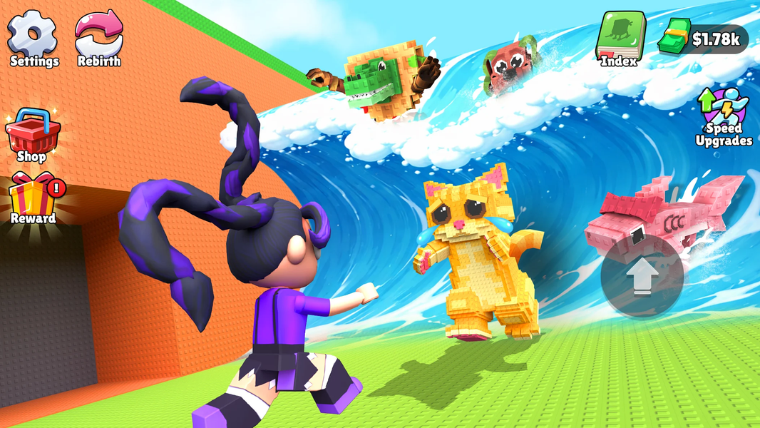 Escape Tsunami: Grab Brainrot - عکس بازی موبایلی اندروید