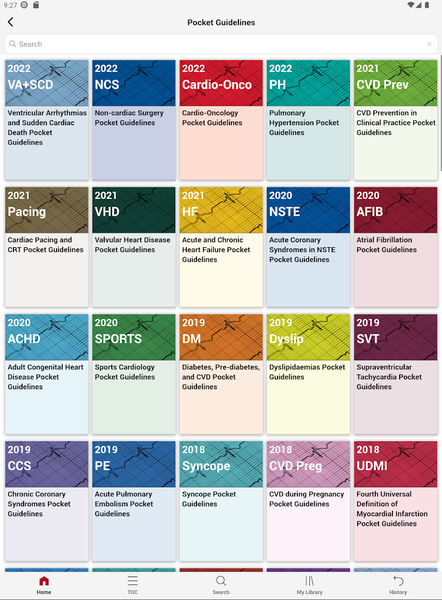 ESC Pocket Guidelines - عکس برنامه موبایلی اندروید