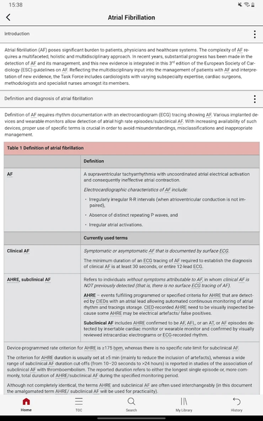 ESC Pocket Guidelines - عکس برنامه موبایلی اندروید