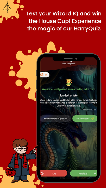 Harry Quiz: Test for magic fan - عکس بازی موبایلی اندروید