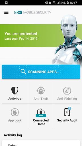 ESET Mobile Security Orange - Image screenshot of android app