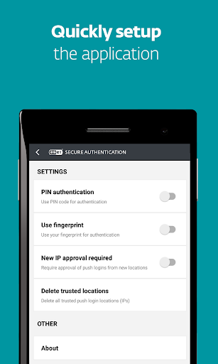 ESET Secure Authentication - Image screenshot of android app