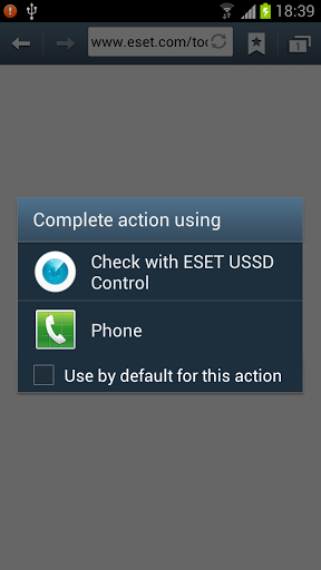 ESET USSD Control - Image screenshot of android app