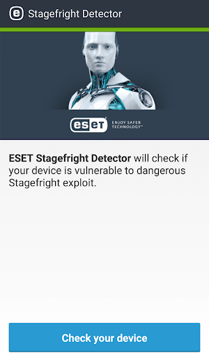 ESET Stagefright Detector - Image screenshot of android app