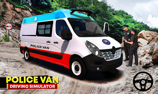 Police Car Driving Simulator Real Van Driver - Gameplay image of android game