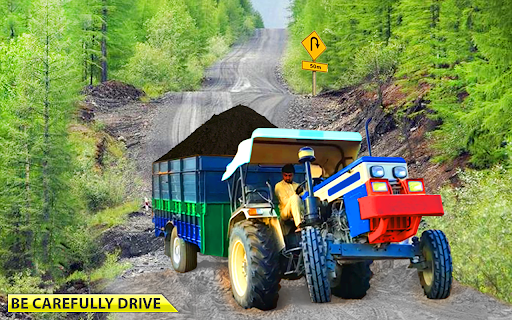 Tractor Trolley Cargo Farming Offroad Simulator - Gameplay image of android game