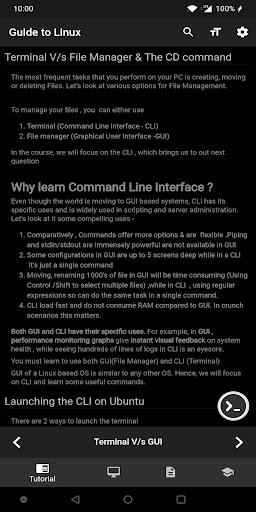 Guide to Linux - Terminal, Tutorials, Commands - Image screenshot of android app