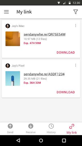 Send Anywhere (File Transfer) - Image screenshot of android app