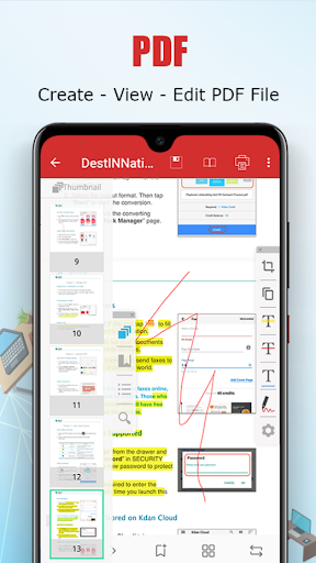 Office Document - Word Office, Word Docx MS File - عکس برنامه موبایلی اندروید