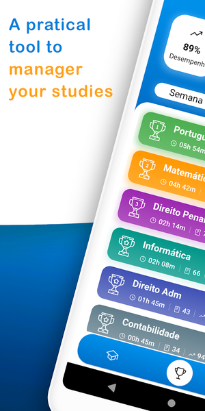 Estudez: Controle de Estudos - عکس برنامه موبایلی اندروید