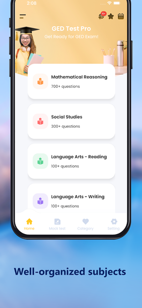 GED Test Pro ۲۰۲۲ - عکس برنامه موبایلی اندروید