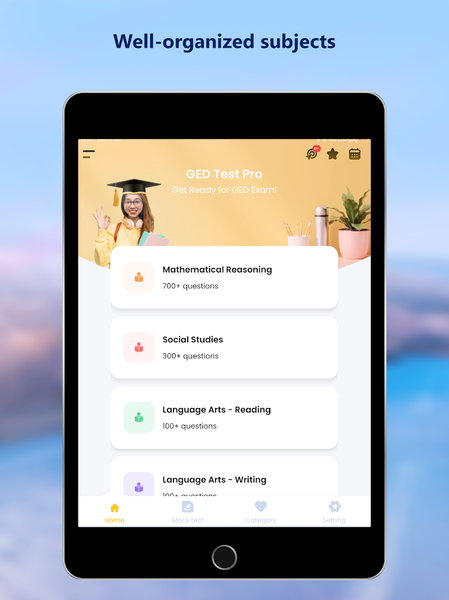 GED Test Pro ۲۰۲۲ - عکس برنامه موبایلی اندروید