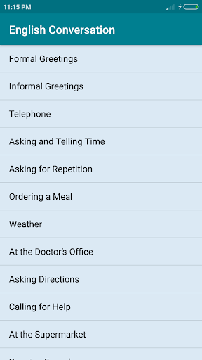 English Conversation - Image screenshot of android app