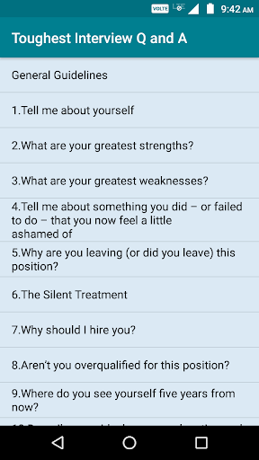 Interview Questions and Answer - Image screenshot of android app