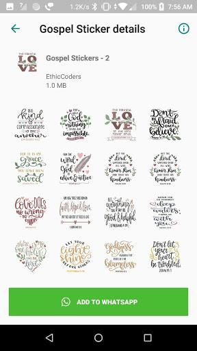 Gospel WAStickerApp - Image screenshot of android app
