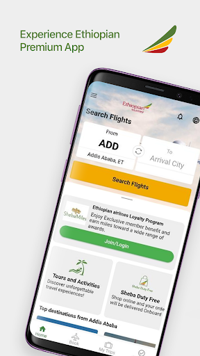 Ethiopian Airlines - Image screenshot of android app