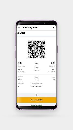 Ethiopian Airlines - Image screenshot of android app