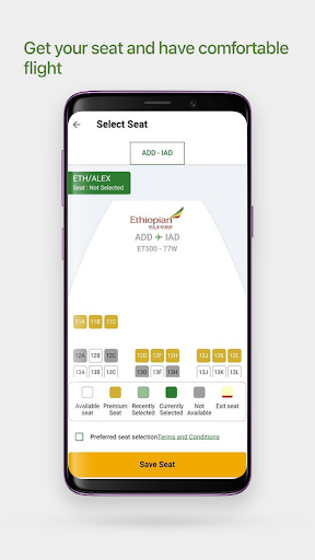 Ethiopian Airlines - Image screenshot of android app