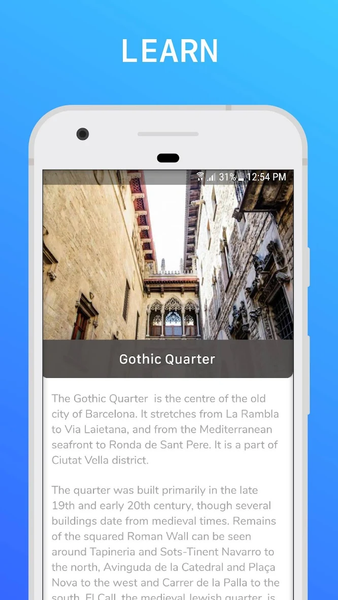 Barcelona Travel Guide - Image screenshot of android app