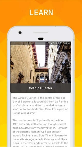 Barcelona Travel Guide - Image screenshot of android app