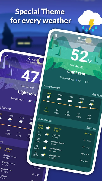 Live weather: Forecast, widget - عکس برنامه موبایلی اندروید