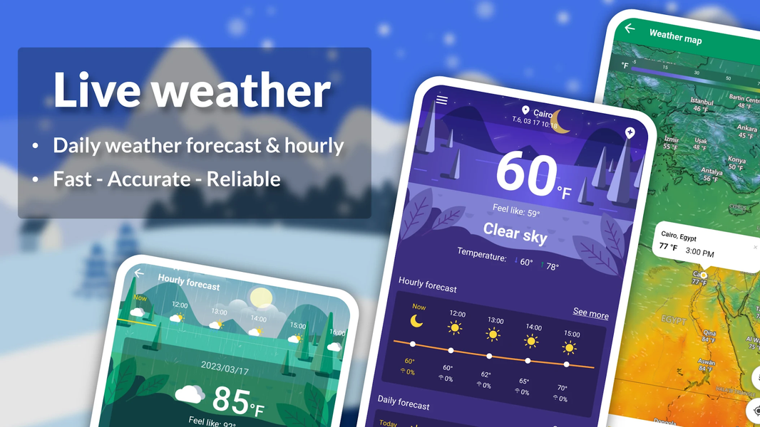Live weather: Forecast, widget - عکس برنامه موبایلی اندروید