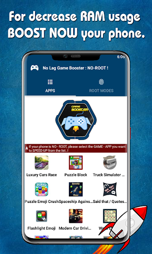 No Lag Game Booster: Play Games Faster / No - Root - عکس برنامه موبایلی اندروید