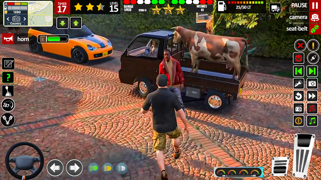 Animal Cargo Truck Transport - Gameplay image of android game