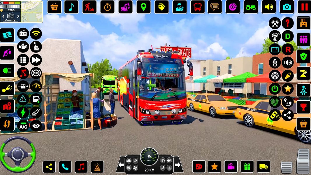 US Bus Game City Bus Driving - عکس بازی موبایلی اندروید