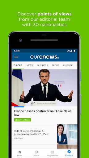 Euronews: World news & live TV - عکس برنامه موبایلی اندروید