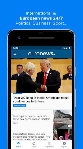 Euronews - Daily breaking news - عکس برنامه موبایلی اندروید